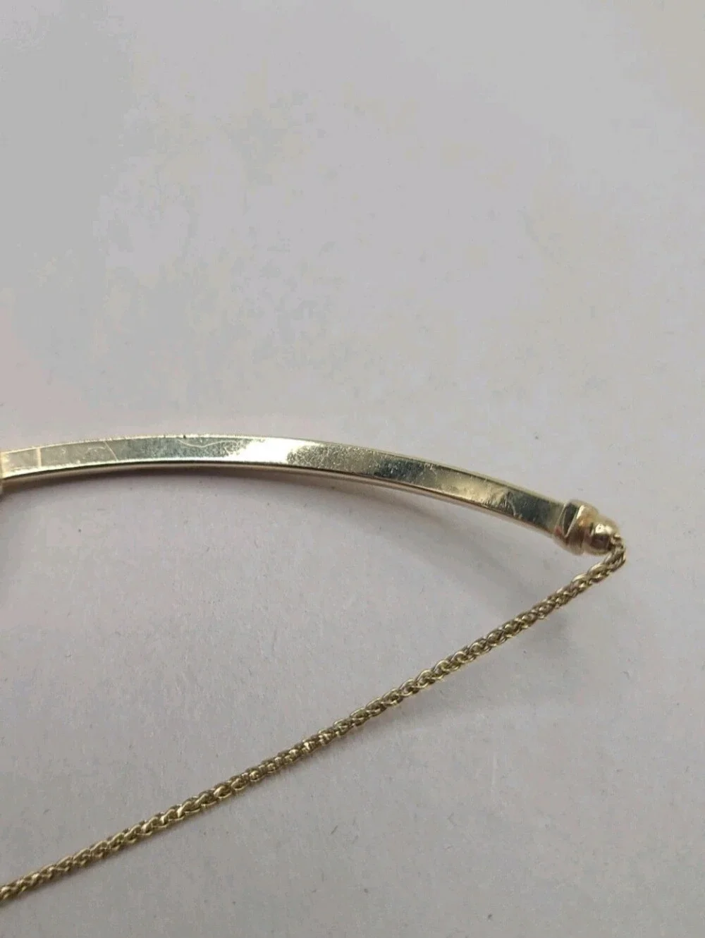 14kt RG Gold Curved Bar Bracelet Turkey
